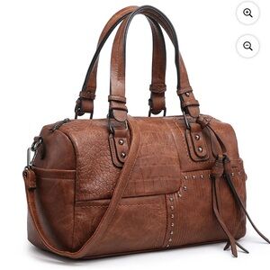 Dasein Large Barrel Bag Large Top Handle Shoulder Purse